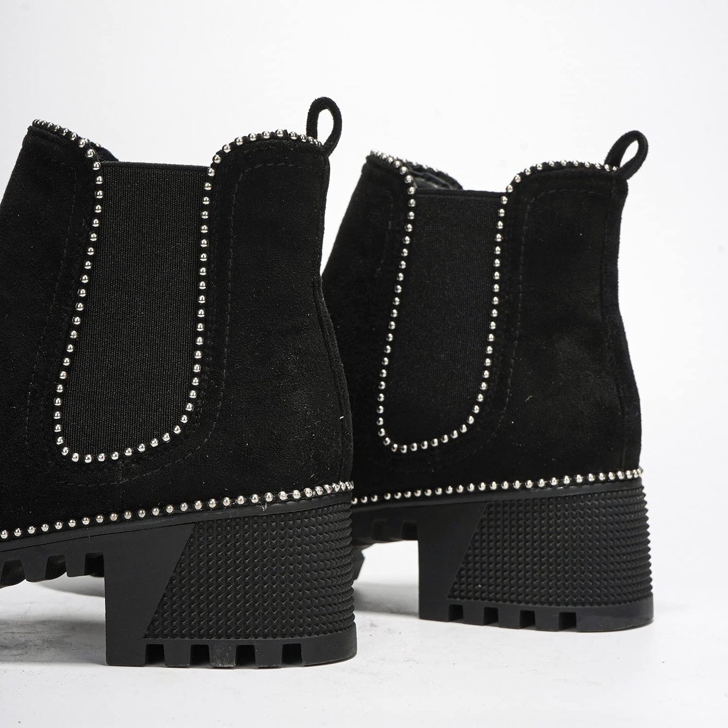 Tilda  Studded Platform Chelsea Boots – Chunky Ankle Combat Boots for Women
