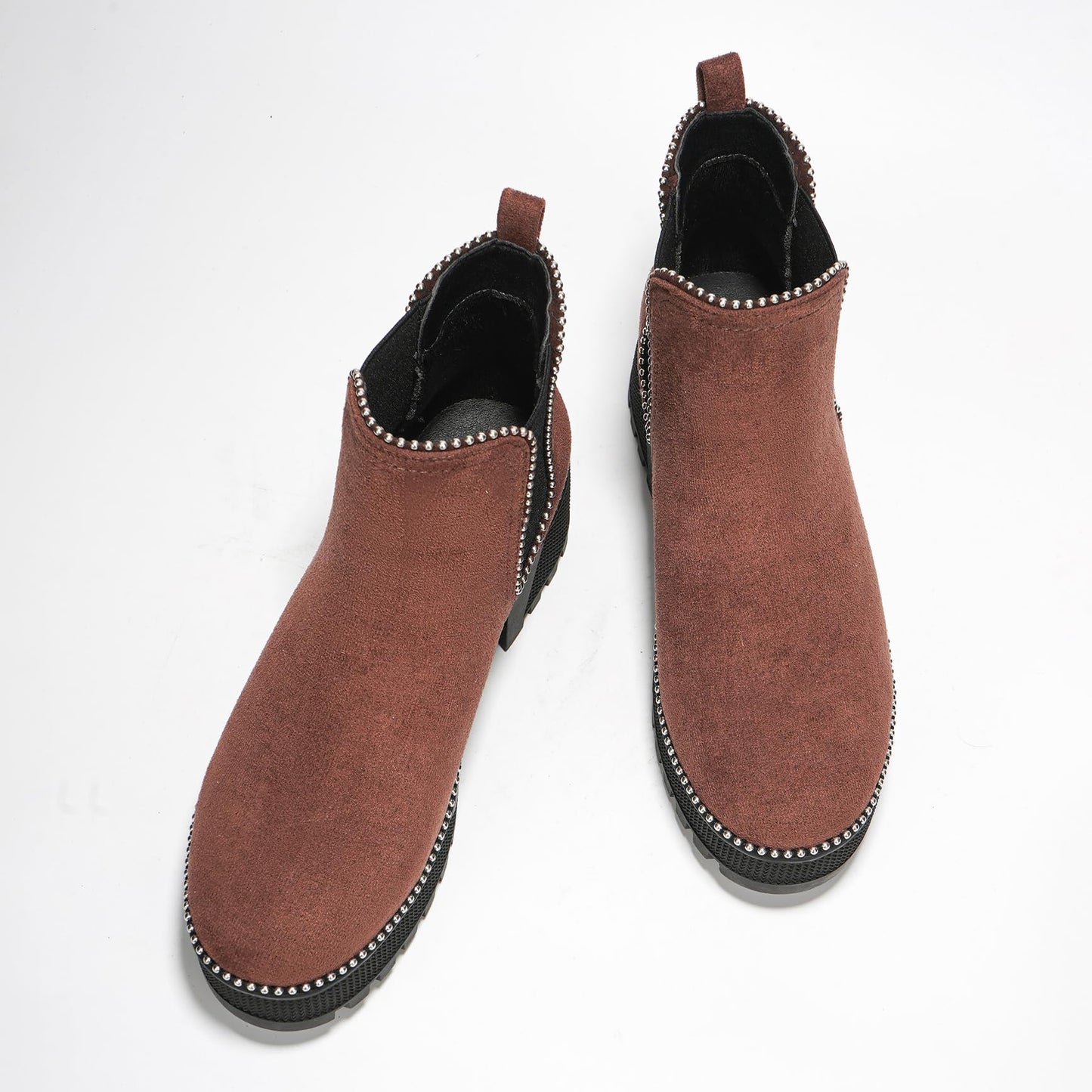 Tilda  Studded Platform Chelsea Boots – Chunky Ankle Combat Boots for Women