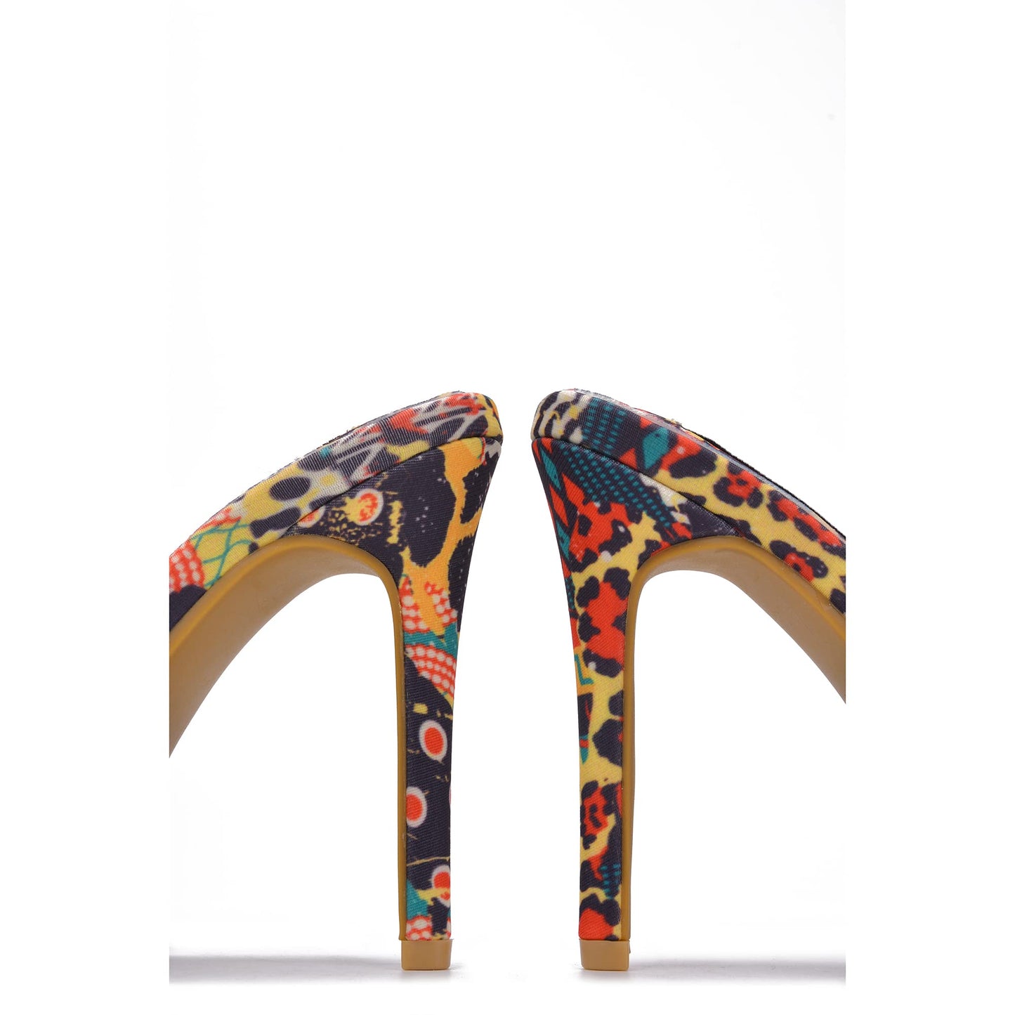 Popo Studded Square Toe Stiletto Heels – Punk Style Mules for Bold Women