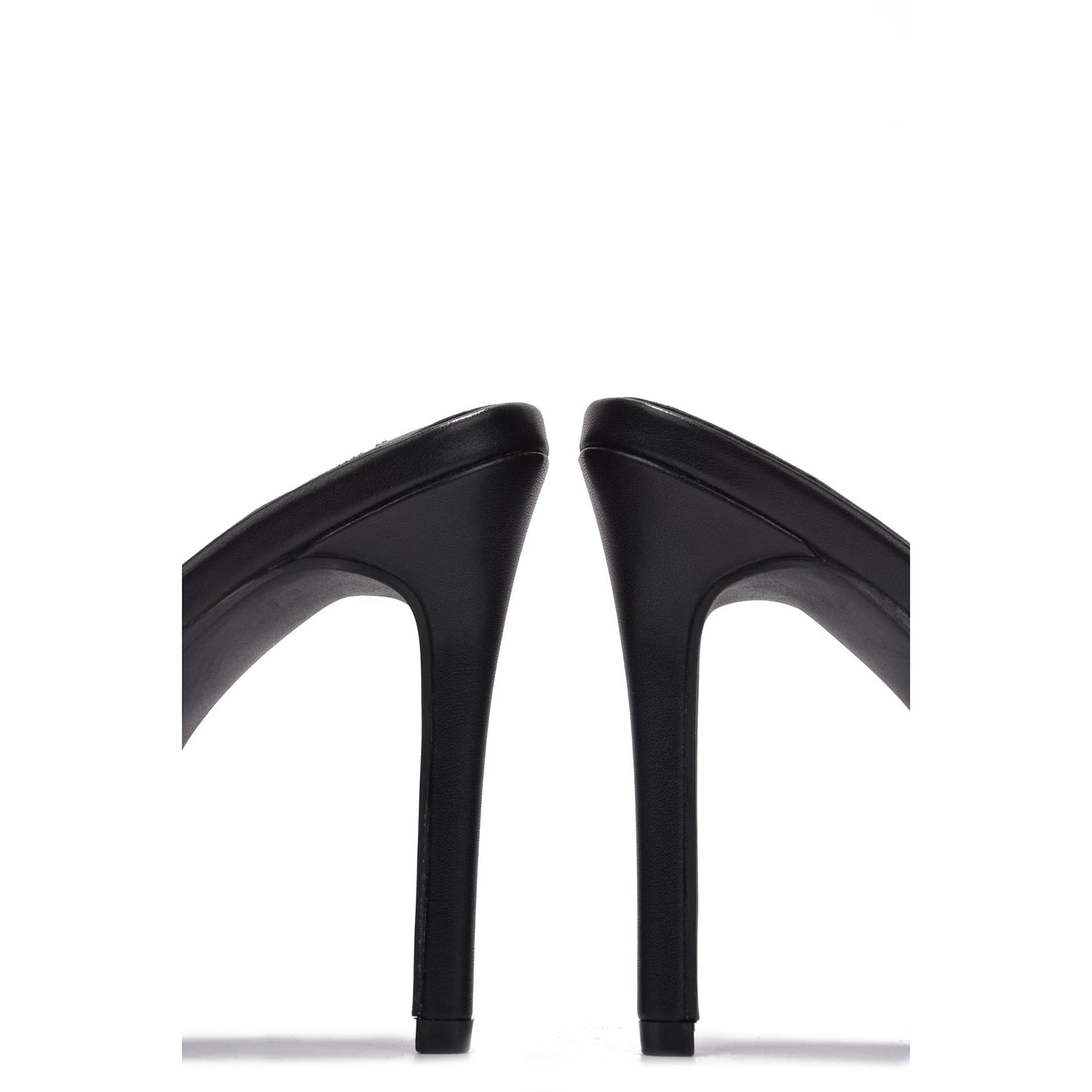 Popo Studded Square Toe Stiletto Heels – Punk Style Mules for Bold Women